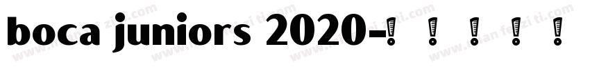 boca juniors 2020字体转换